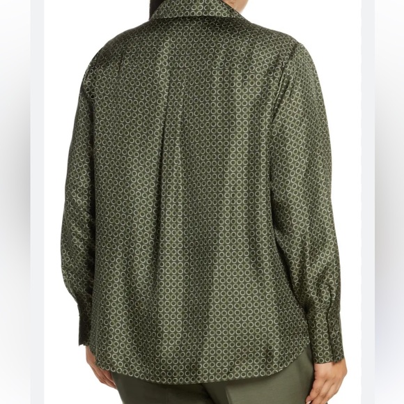 Lafayette 148 New York Diana Long Sleeve Silk Blouse - Picture 2 of 8